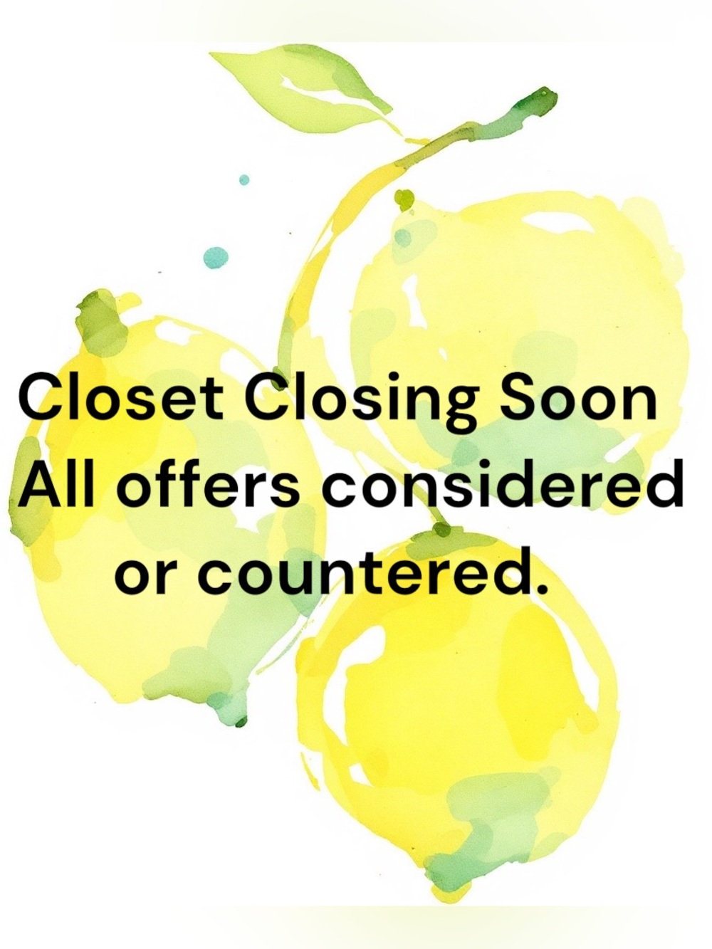 Closet Closing Soon!